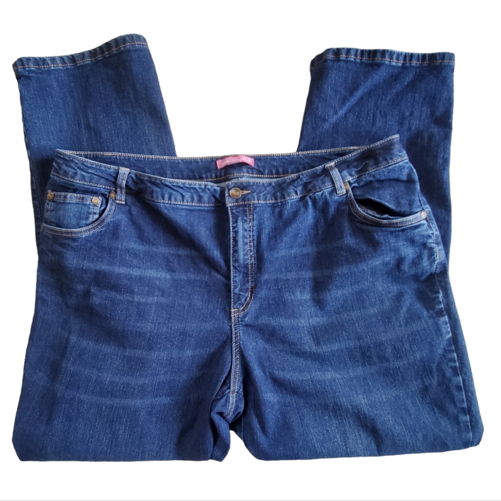 Woman Within Straight Leg Denim JEANS Plus Size 20W